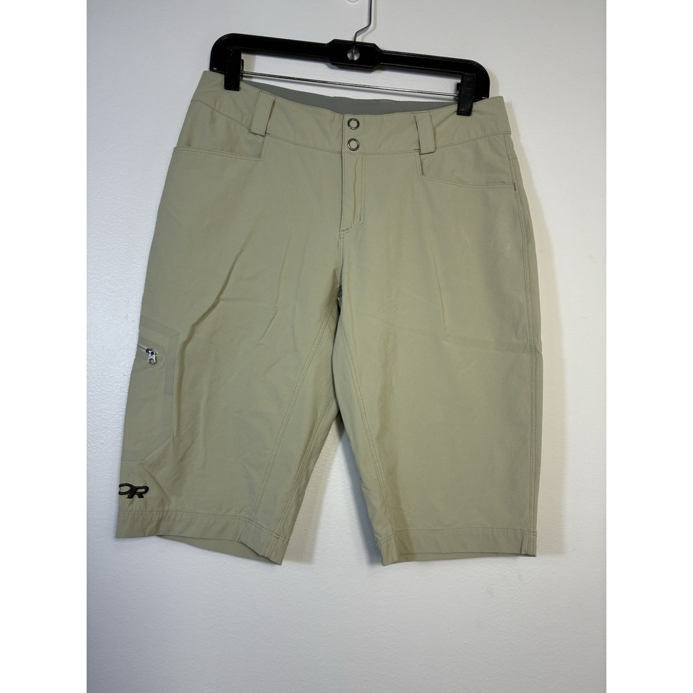 Outdoor research conviction Shorts Women's Sz 6‎ Tan Outdoor Hiking 13" Inseam